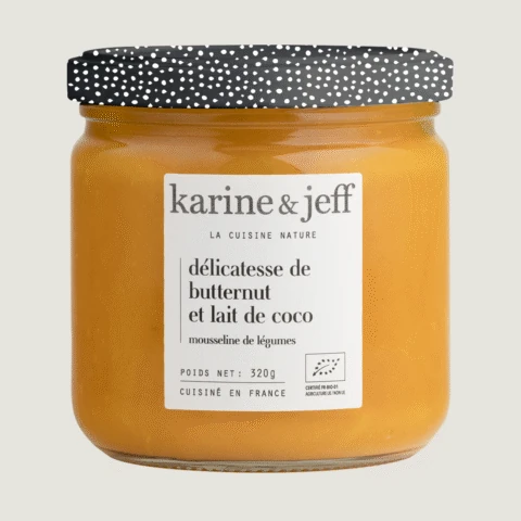 Délicatesse de abóbora butternut e leite de coco