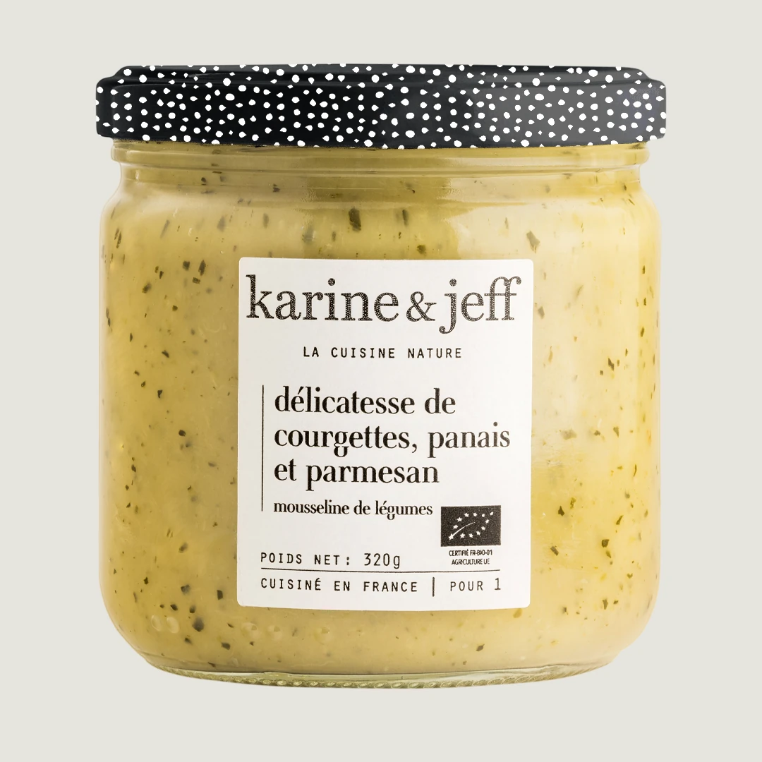 Délicatesse de curgete, pastinaca e natas de ovelha