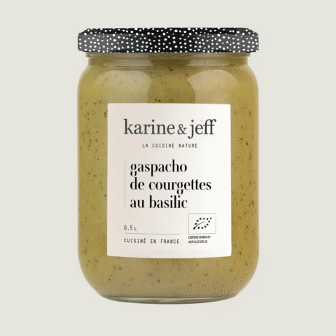 Gaspacho de curgete e manjericão
