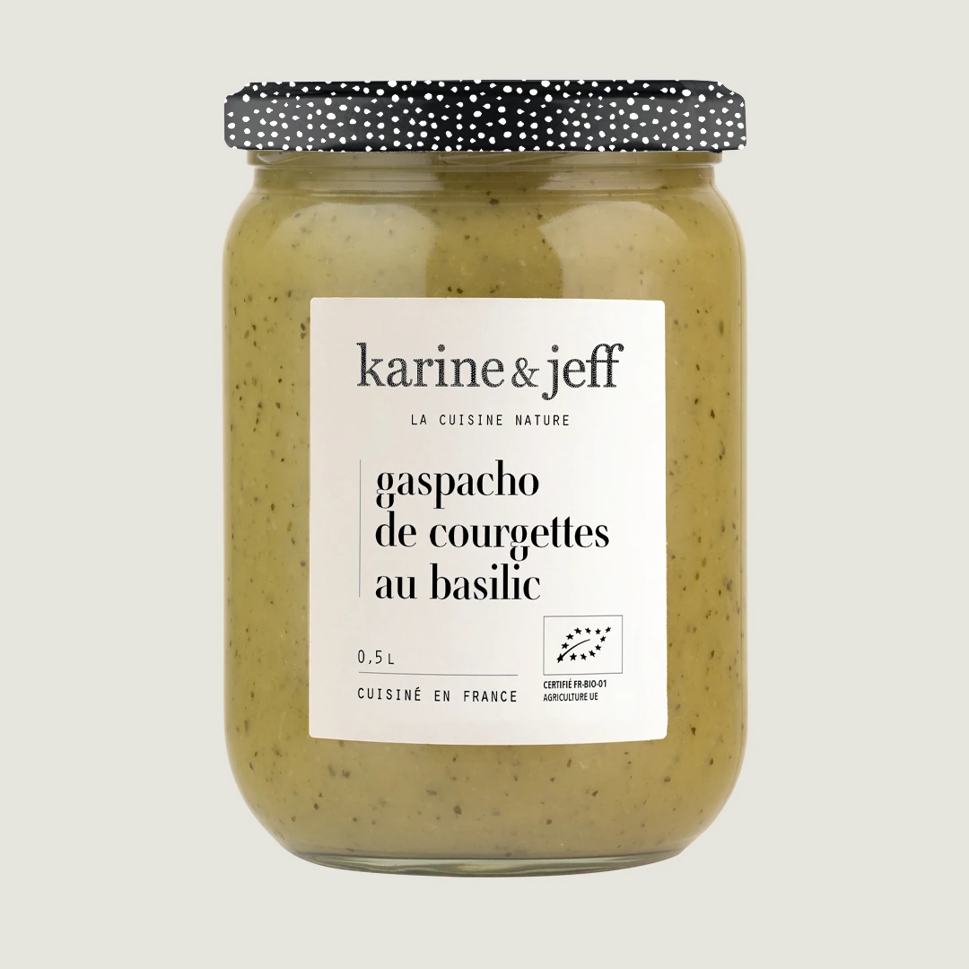 Gaspacho de curgete e manjericão