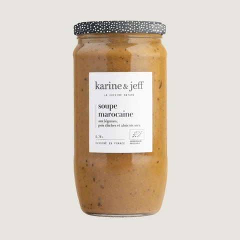 Sopa Marroquina - legumes, grão-de-bico e alperces secos