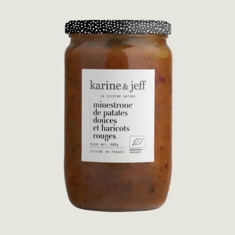 Minestrone de batata-doce e feijão vermelho