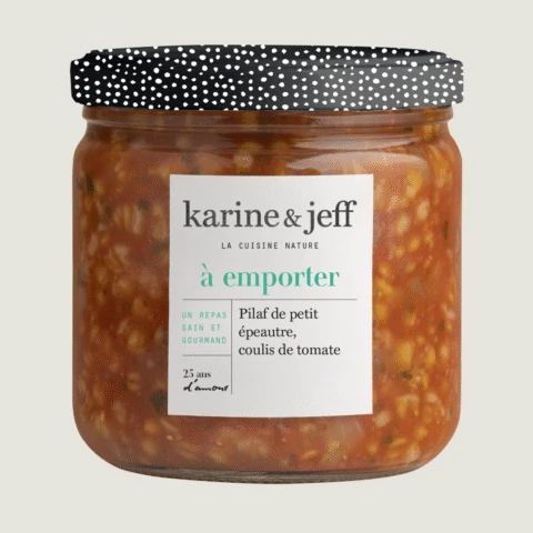 Pilaf de Espelta Pequena - polpa de tomate e manjericão
