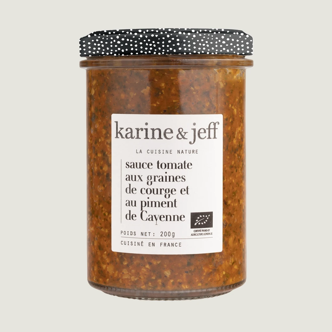 Molho de Tomate com Sementes de Abóbora e Pimenta-de-Caiena