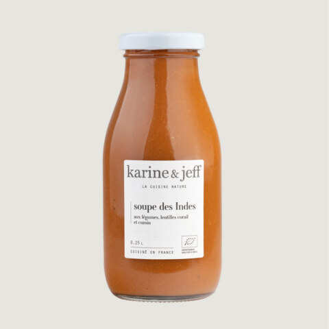 Sopa Indiana - legumes, lentilhas vermelhas e cominhos 0,25 L